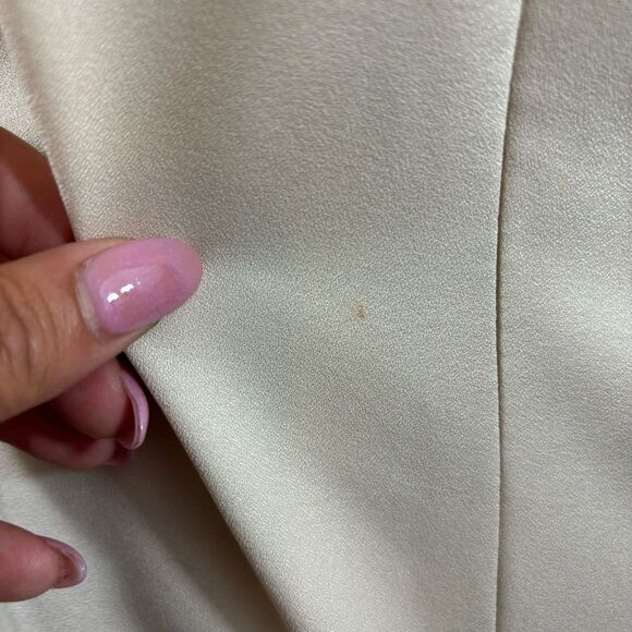 Ladies Costa Blanca Beige Wide Shoulder Blouse Size Medium - Picture 6 of 15